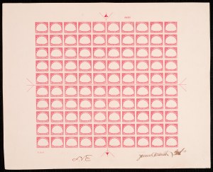 Proof made from plate 8492 (red frame)
Image: Smithsonian National Postal Museum