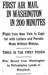 Headline in New York Times, 16 May 1918
Image: &copy; The New York Times